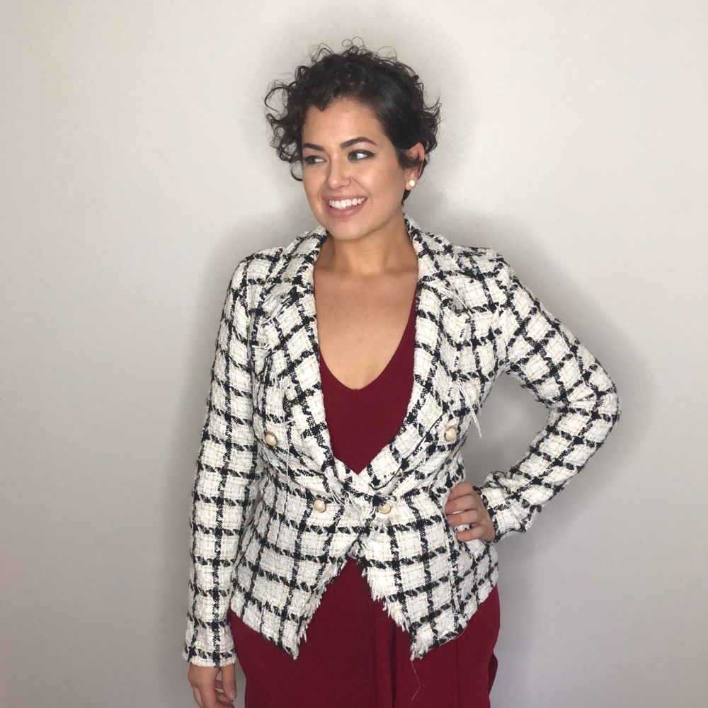 Fashion Nova plaid blazer